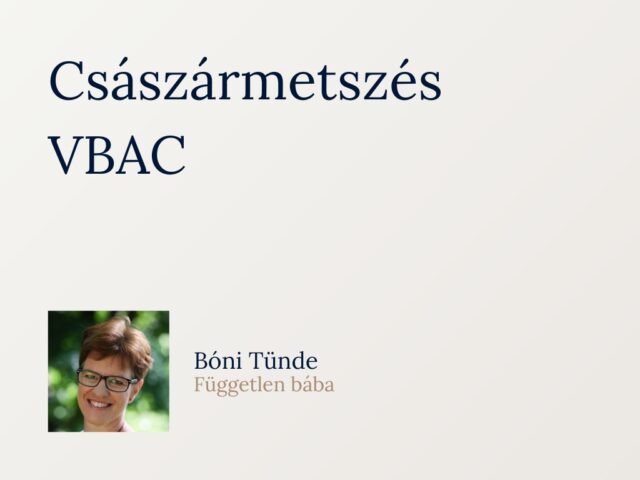Császármetszés & VBAC