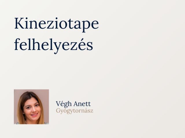 Kineziotape felhelyezés