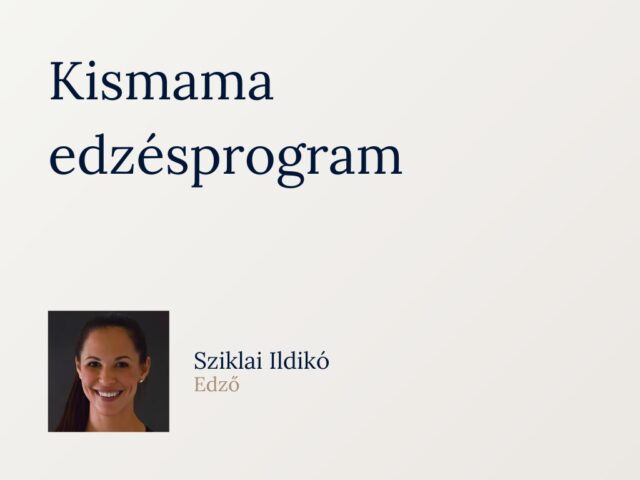 Kismama edzésprogram