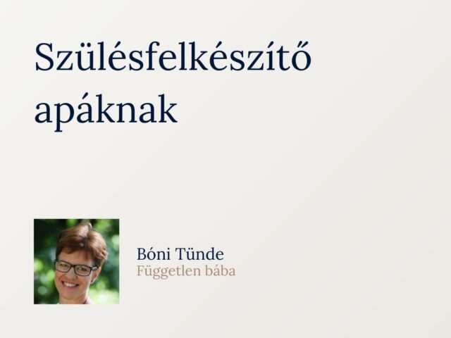 Apás szülésfelkészítő